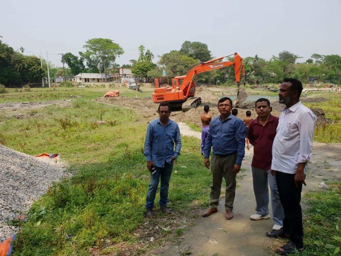 যন্ত্রাইলে ইছামতি নদীর উপর ব্রীজের কাজ শুরু