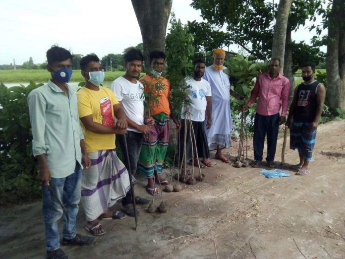 দোহারের মাহমুদপুর ইউনিয়নে গ্রীন বাংলার বৃক্ষ রোপন