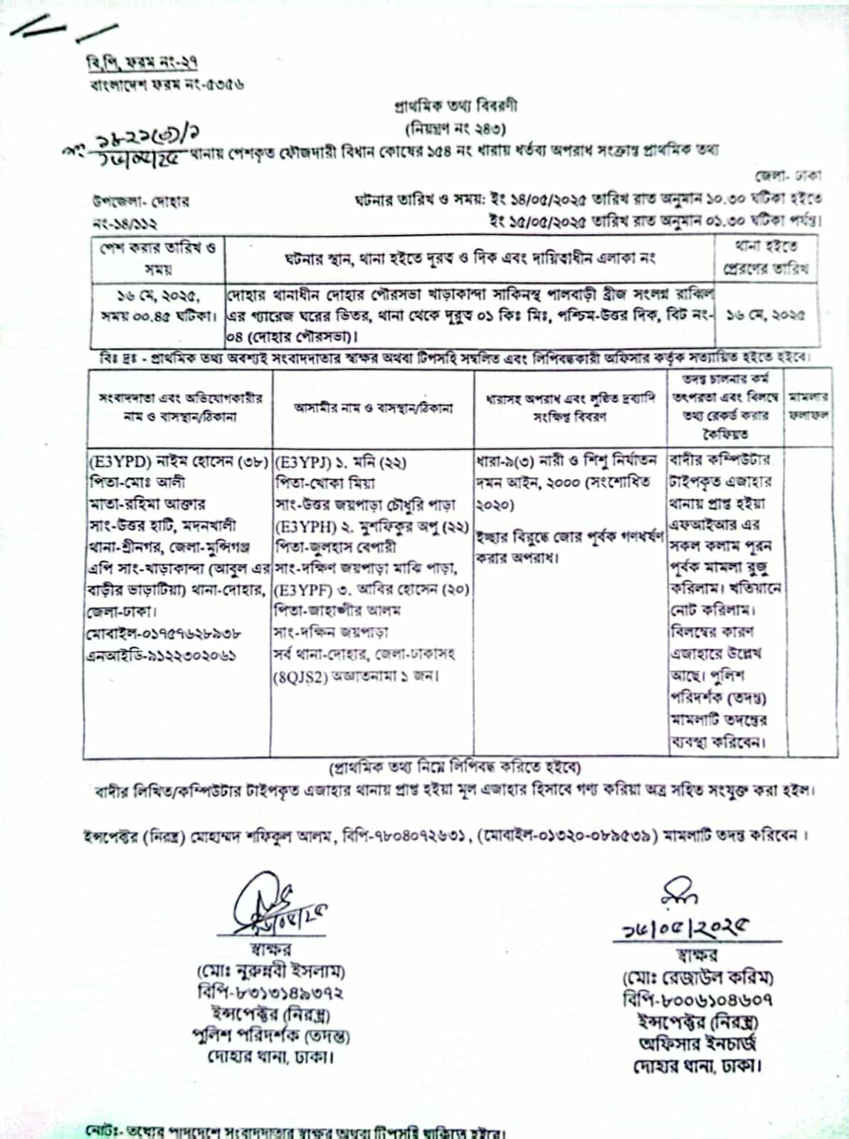 জয়পাড়ায় ধর্ষণ