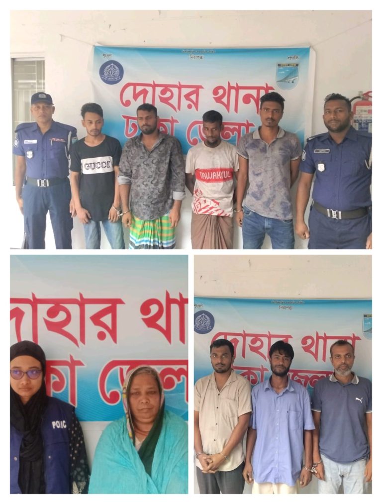 দোহারে পুলিশের বিশেষ অভিযান: ছাত্রলীগ নেতাসহ গ্রেফতার ৮, ইয়াবা উদ্ধার